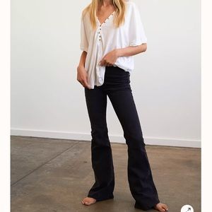 Free People Black Flare Jeans